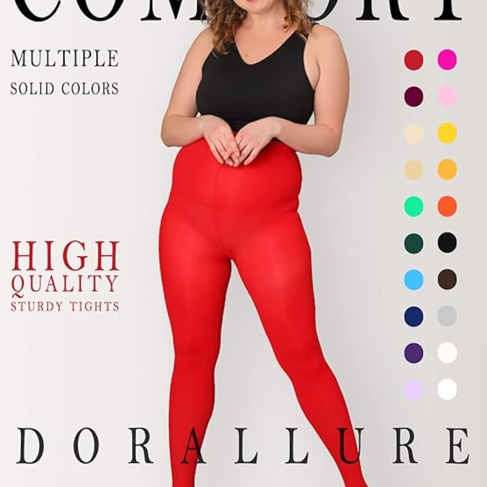 Plus Size Opaque Tights